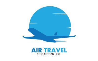 Flugzeugreise-Logo-Vorlage, Vektor v16