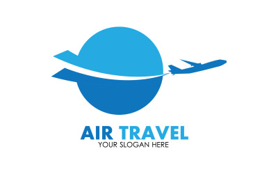 Flugzeugreise-Logo-Vorlage, Vektor v22