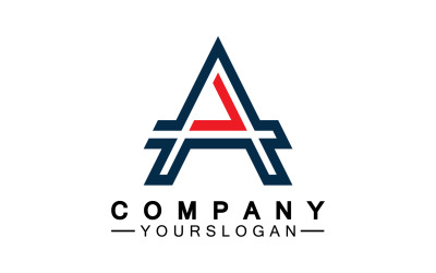 A initial letter template logo v1