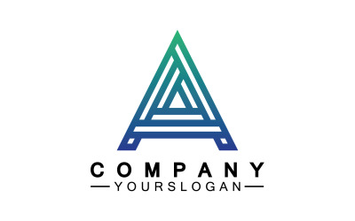 En inledande bokstavsmall logotyp v29