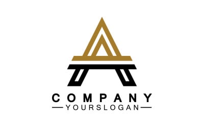 Logo šablony počátečního písmene v4