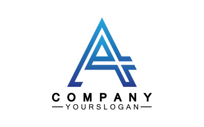 Un logo de modèle de lettre initiale v20