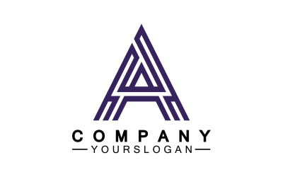 Un logo de modèle de lettre initiale v28