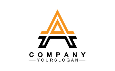 Un logo de modèle de lettre initiale v2