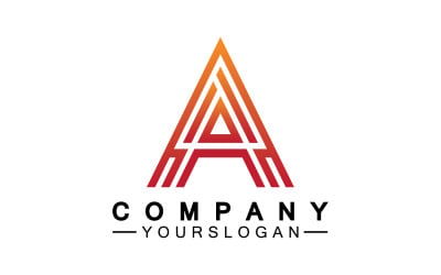 Un logo de modèle de lettre initiale v32
