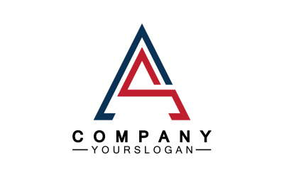 Un logo de modèle de lettre initiale v7