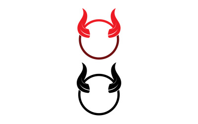 Djävulshorn röd malllogotyp v42