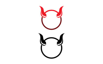 Djävulshorn röd malllogotyp v45