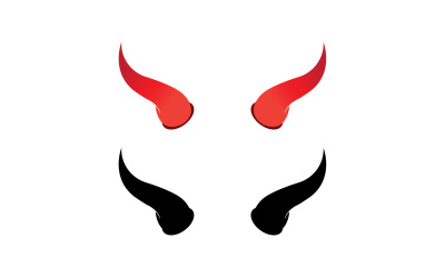 Djävulshorn röd malllogotyp v6