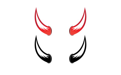 Logo czerwonego rogu diabła v11