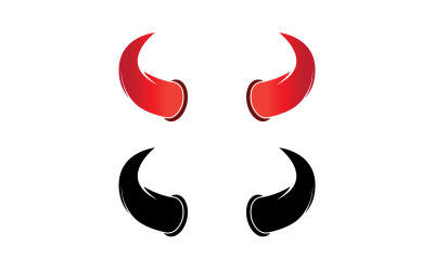 Logo czerwonego rogu diabła v19