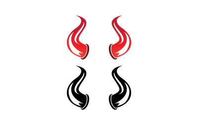 Logo czerwonego rogu diabła v7