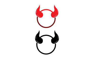 Logo modello rosso corno del diavolo v46