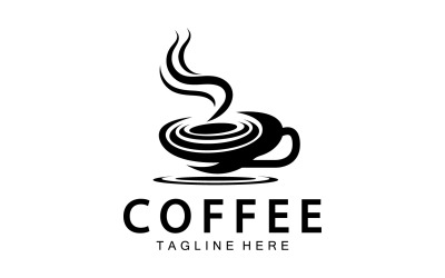 Logo šablony kávového nápoje vektorové v18