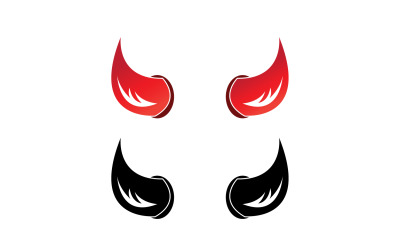 Teufelshorn rote Vorlage Logo v16