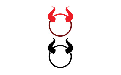 Teufelshorn rote Vorlage Logo v34