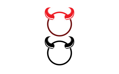 Teufelshorn rote Vorlage Logo v36