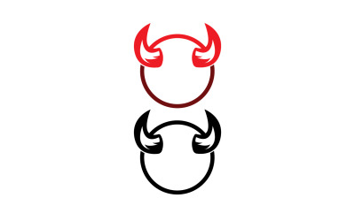 Teufelshorn rote Vorlage Logo v39
