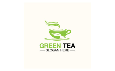 Green tea Health template logo v21