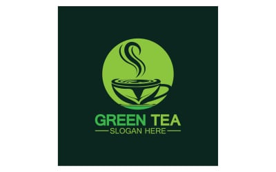 Green tea Health template logo v34