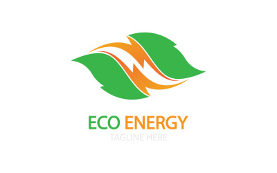 Grön eco leaf mall vektor logotyp v18