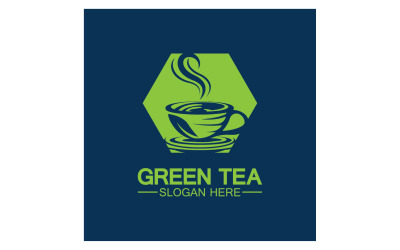 Logo szablonu zdrowia zielonej herbaty v48