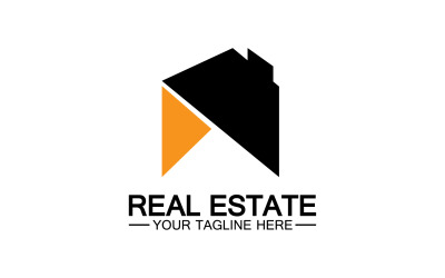 Modelo de logotipo de aluguel de casa em casa v4