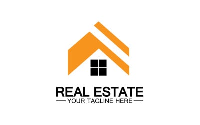 Modelo de logotipo de aluguel de casa em casa v5