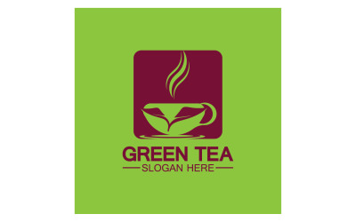 Yeşil çay Sağlık şablonu logosu v30
