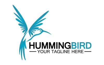 Hummingbird icon logo template v11