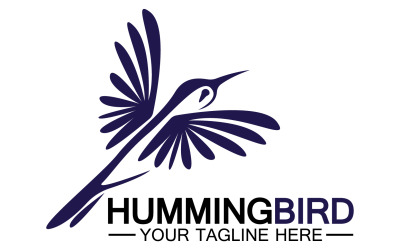 Hummingbird icon logo template v12