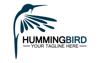Hummingbird icon logo template v23