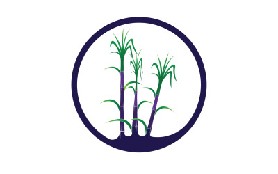 Logo vettoriale modello albero dello zucchero v10