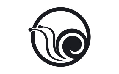 Modèle vectoriel de logo animal escargot v23