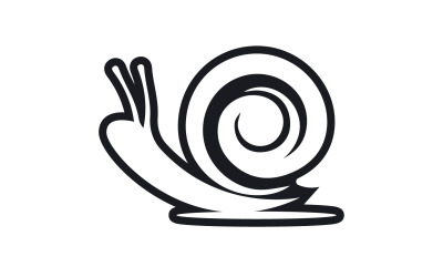 Modello vcetor logo animale lumaca v16
