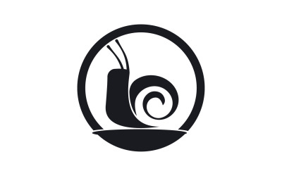 Modello vcetor logo animale lumaca v28