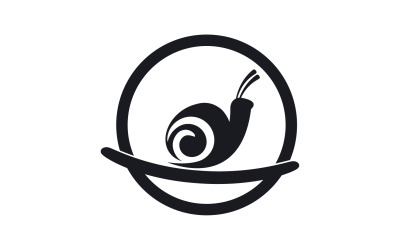Modello vcetor logo animale lumaca v30