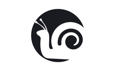 Modello vcetor logo animale lumaca v38