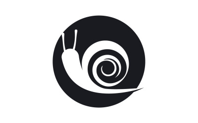 Modello vcetor logo animale lumaca v40