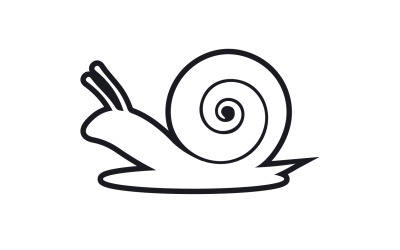 Modello vcetor logo animale lumaca v8
