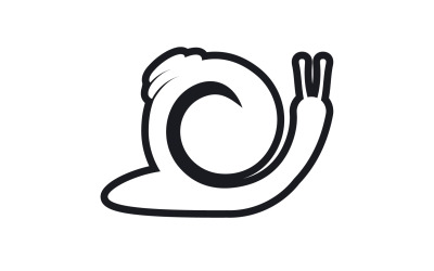Plantilla vcetor de logotipo de animal caracol v5