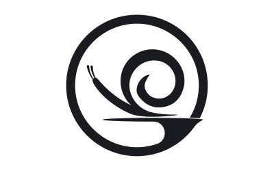 Schneckentier-Logo-Vcetor-Vorlage v32