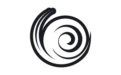 Schneckentier-Logo vcetor Vorlage v3