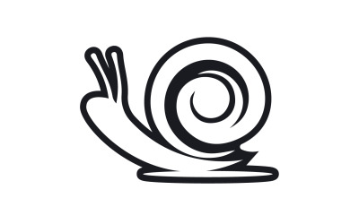 Snigeldjur logotyp vcetor mall v16