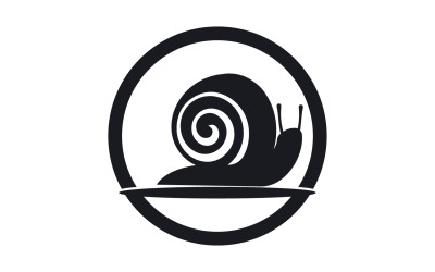 Szablon vcetor logo zwierząt ślimaka v20