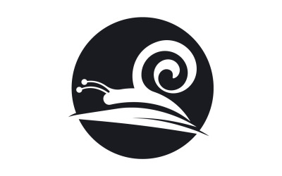 Szablon vcetor logo zwierząt ślimaka v35