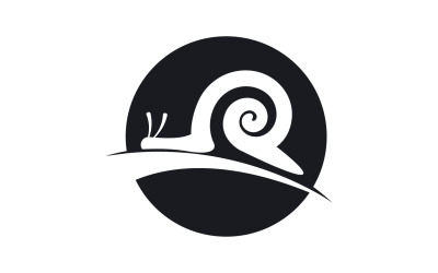 Szablon vcetor logo zwierząt ślimaka v49