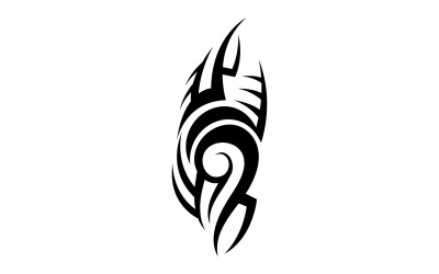 Logo de modèle vectoriel de tatouage tribal v12