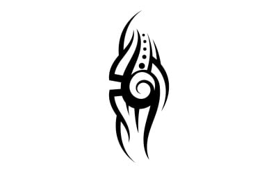 Logo del modello vettoriale del tatuaggio tribale v31