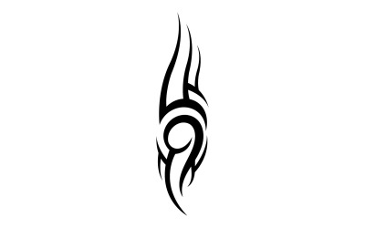 Logo del modello vettoriale del tatuaggio tribale v38